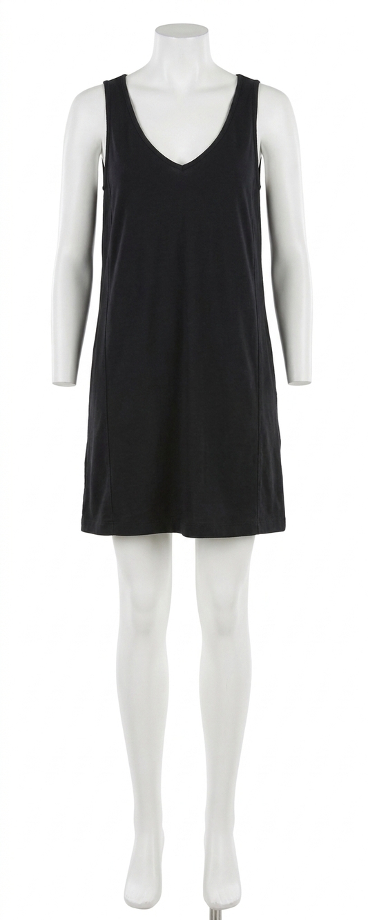 NEW MICHAEL STARS camilla tokyo jersey scoop tank dress in black